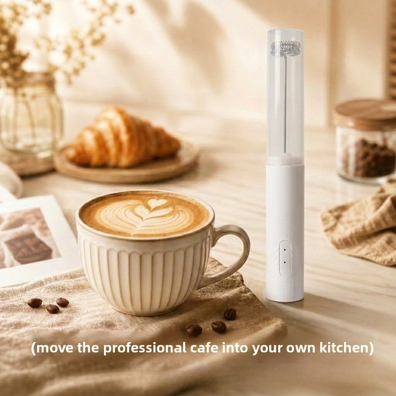Electric Milk Frother Handheld - Krachtige keukenroerder, melkschuimer, handmatige schuimmaker voor